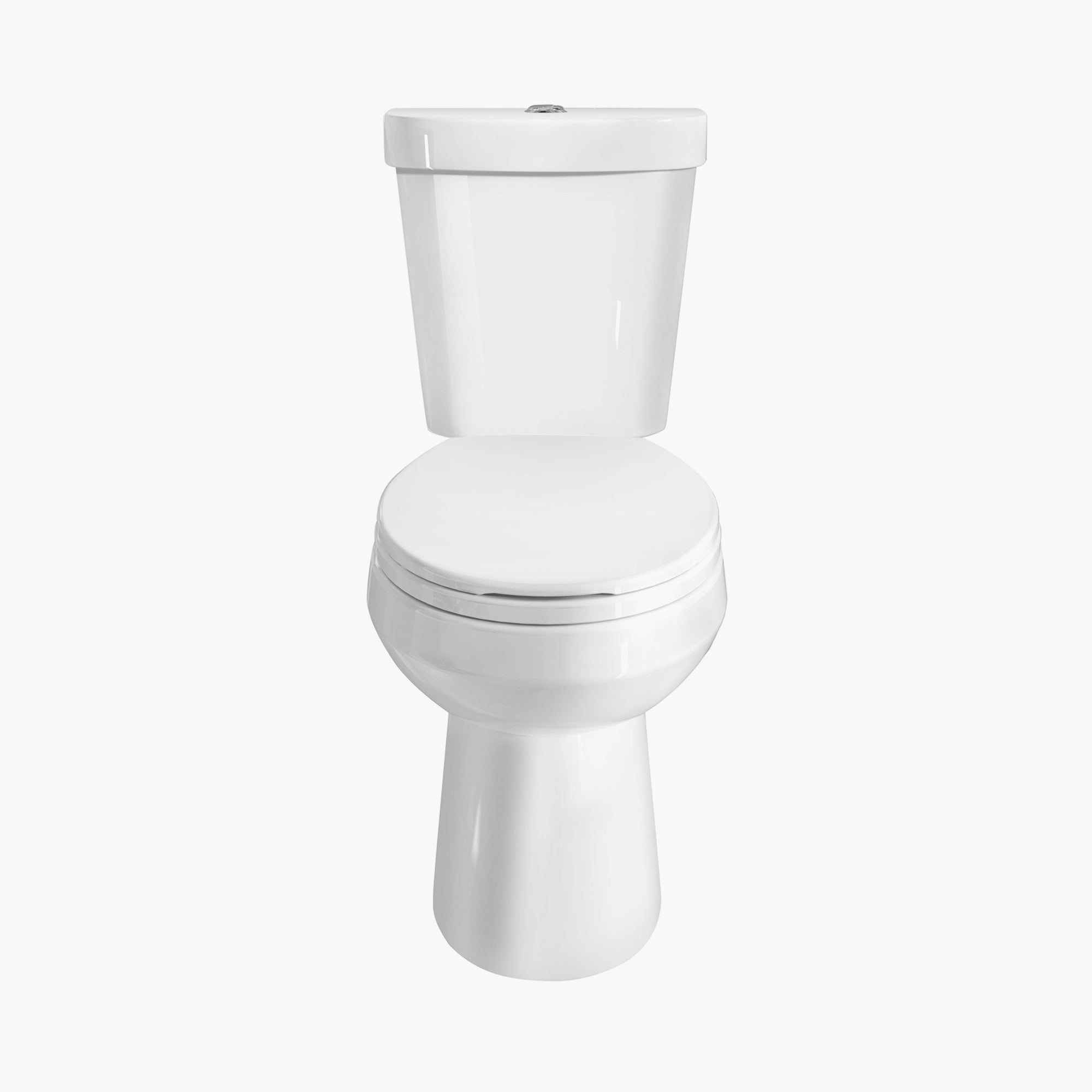 HOROW Dual Flush Round Toilet Floor Mounted Two Piece Toilet Model HWTT-R01D