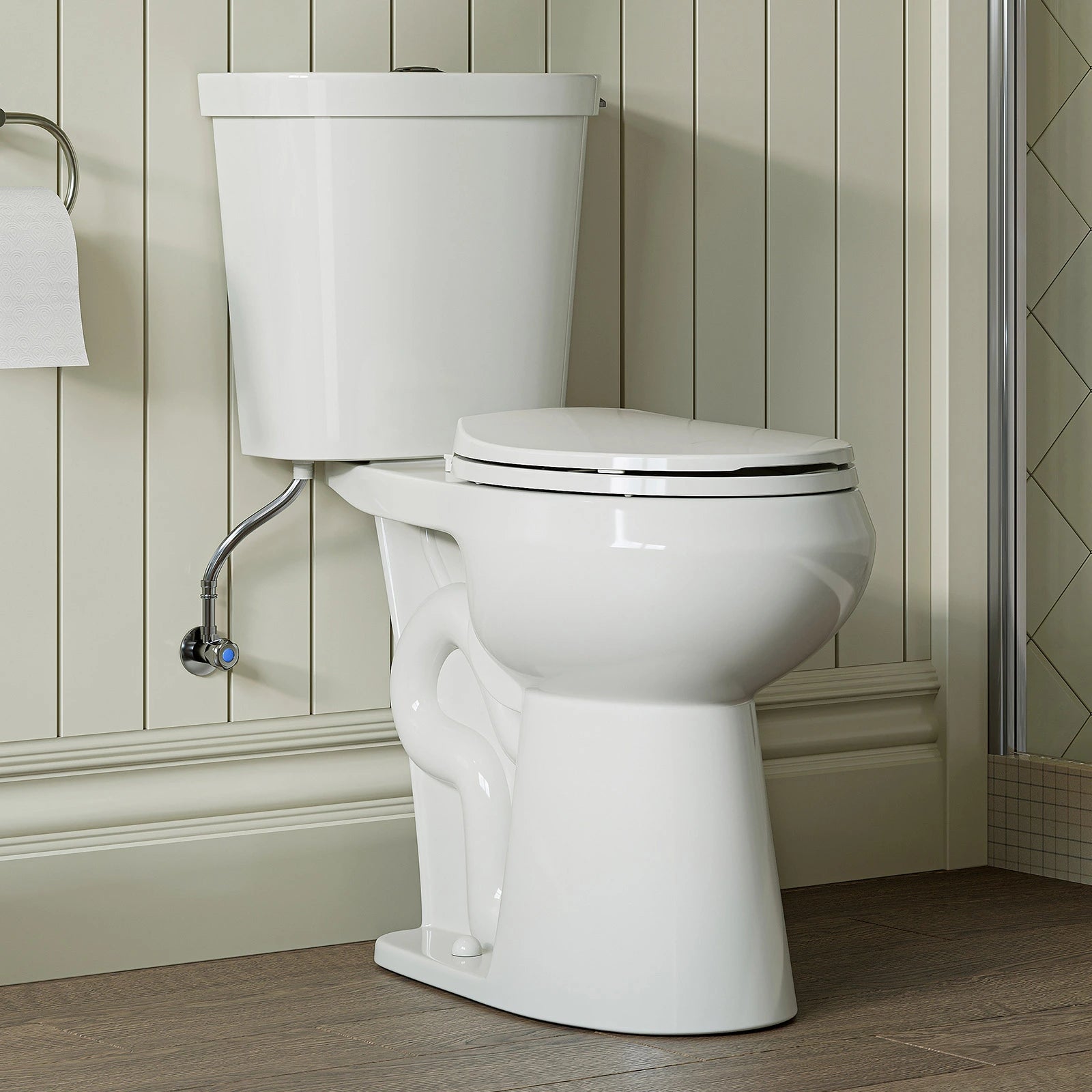 Two Piece Toilet with Dual Flush and Round Bowl Model HWTT- R02D