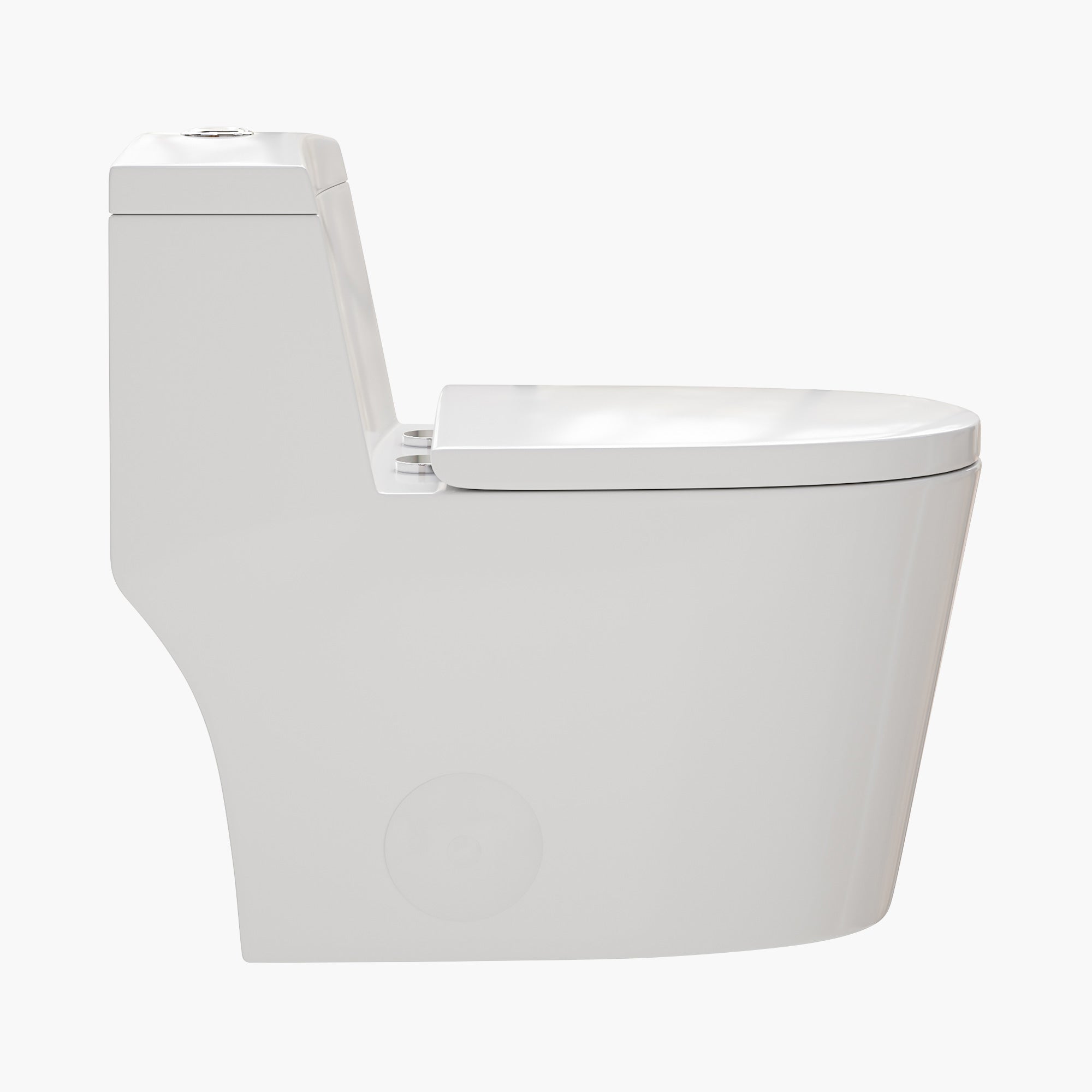 HOROW Compact Elongated Toilet One Piece Dual Flush 1.1 OR 1.6 GPF Toilet Model T0280W