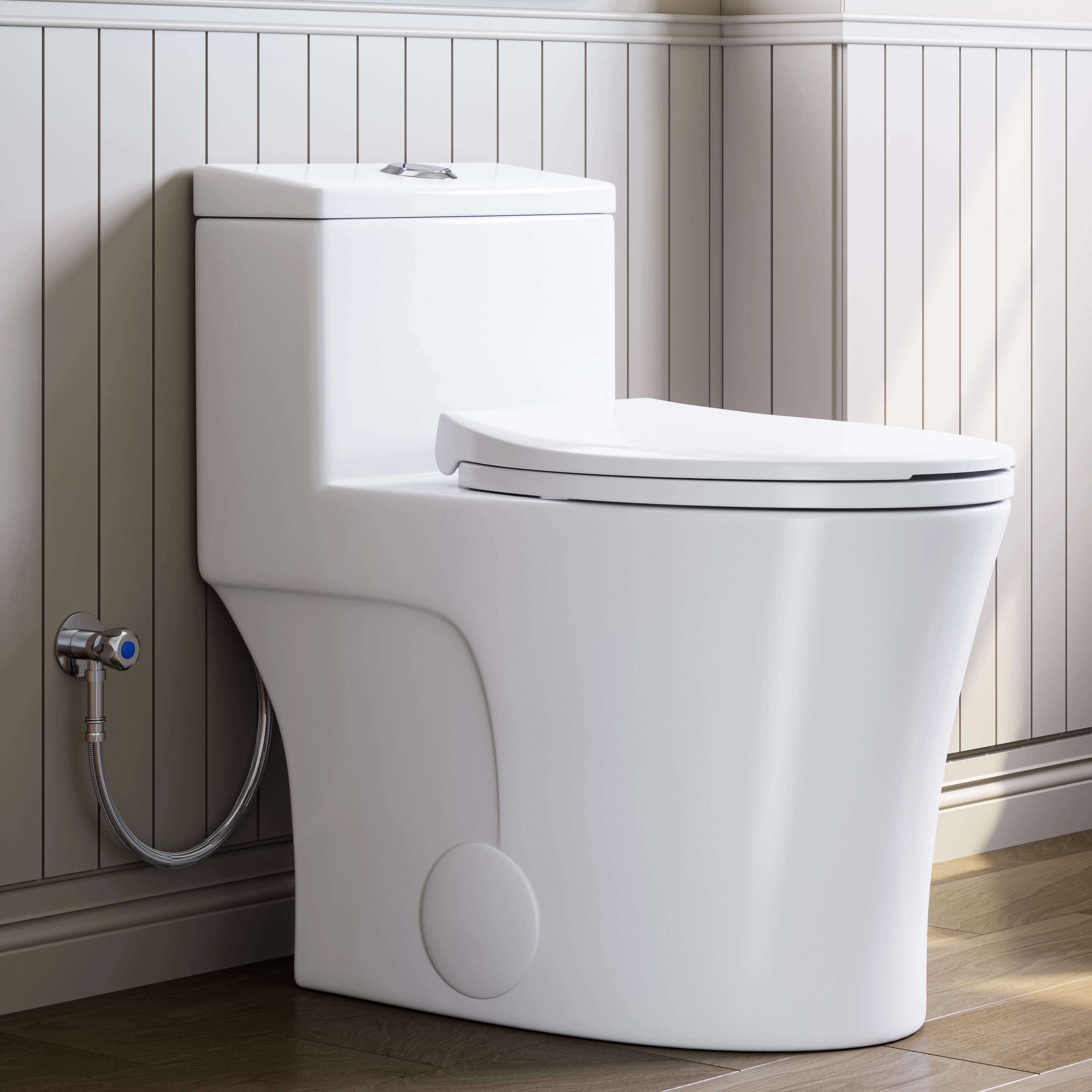 Matte White Toilet with ADA Compliant for 12 Inch Rough In Model T0338WM