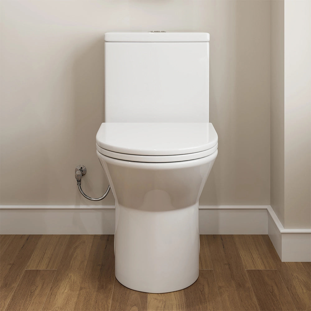 T0355W One Piece Toilet with ADA and Comfort Chair Seat for 12 Inch Rough In