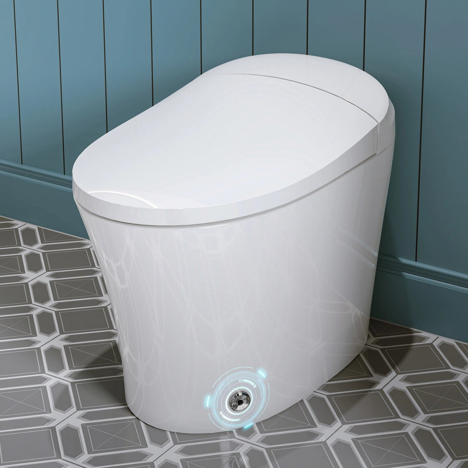 12 Inch Rough In Bidet Toilet with Automatic Flush Model T15