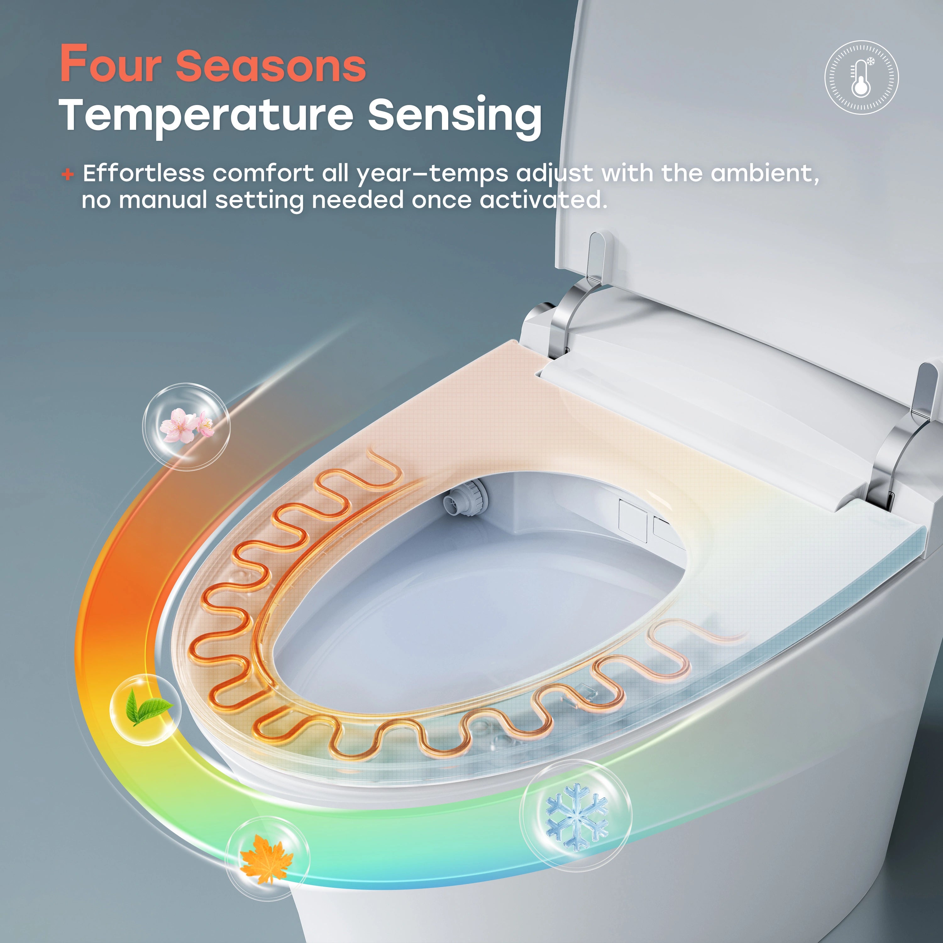 Best Smart Toilet with Built in Bidet and ADA Compliant Model T33
