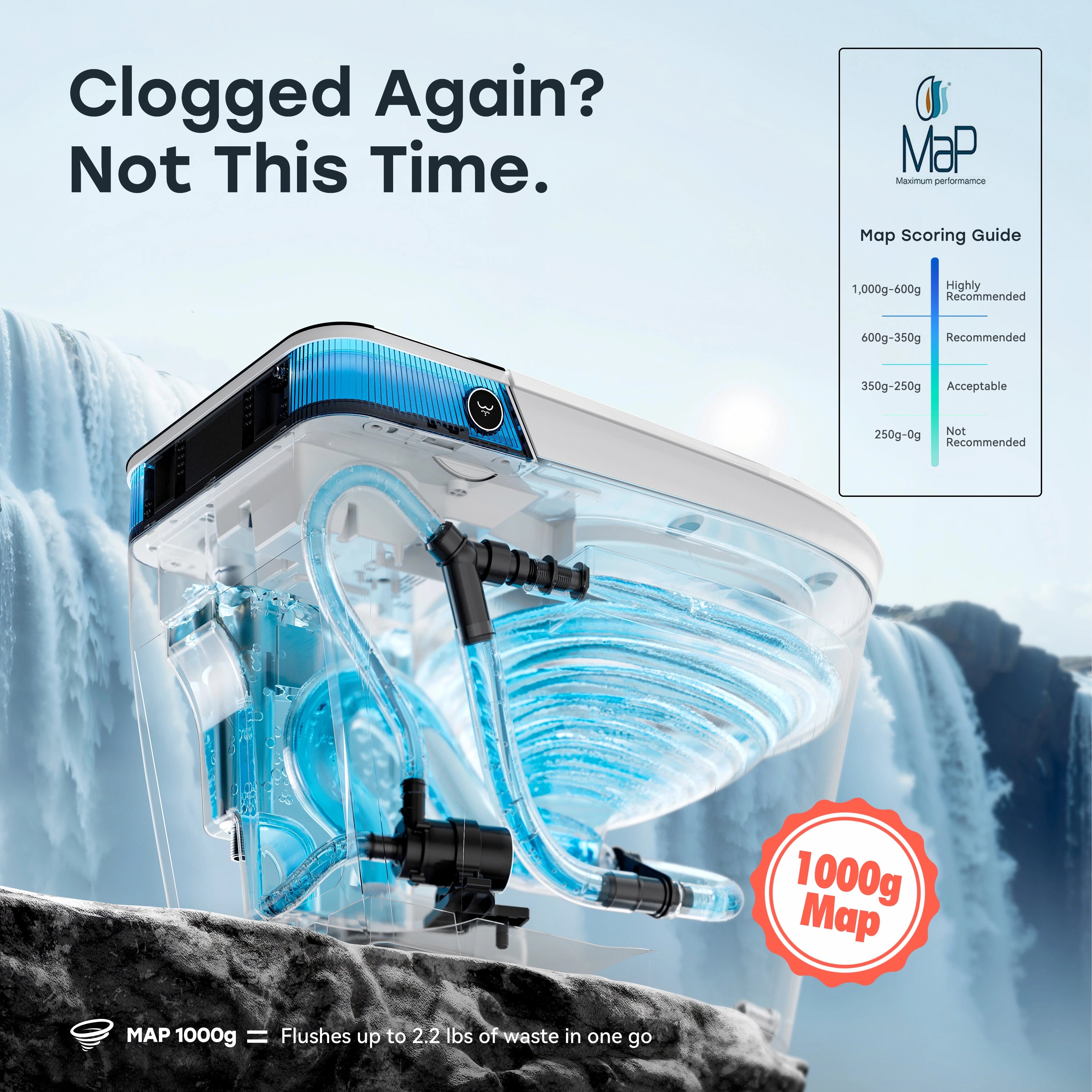 HOROW T38P Smart Toilet – ADA Compliant Dual Flush 12” Rough In