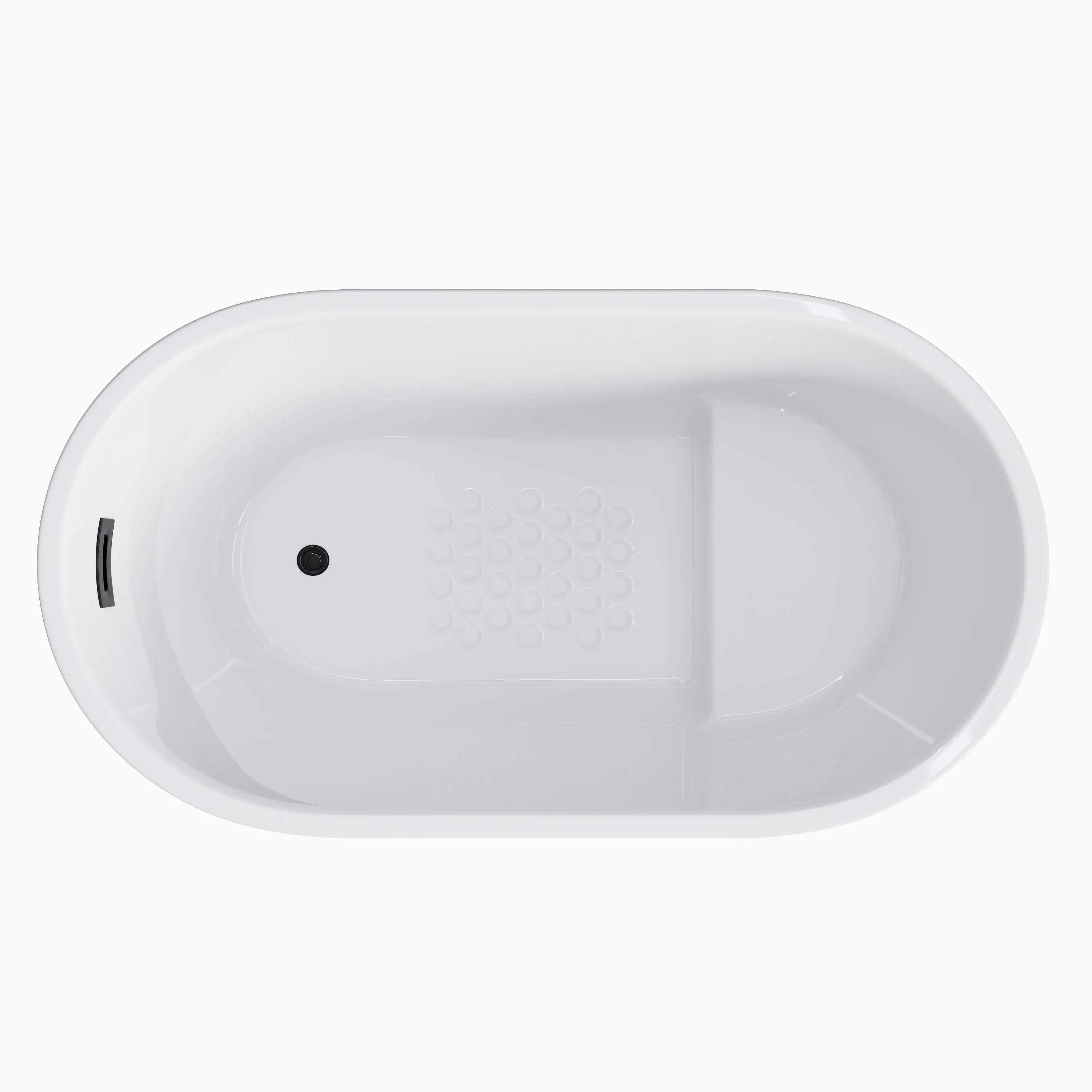 HOROW 47 Inch Best Acrylic Bathtub Soaking Tubs for Small Bathrooms Model TU47-MB