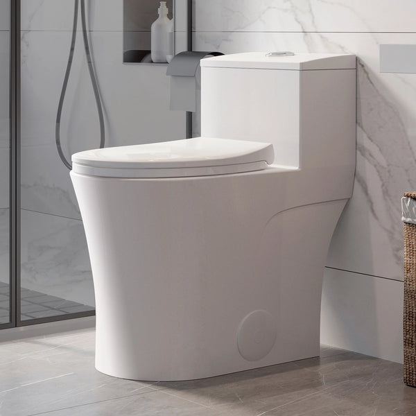 HOROW T0338W-10 elongated one-piece toilet