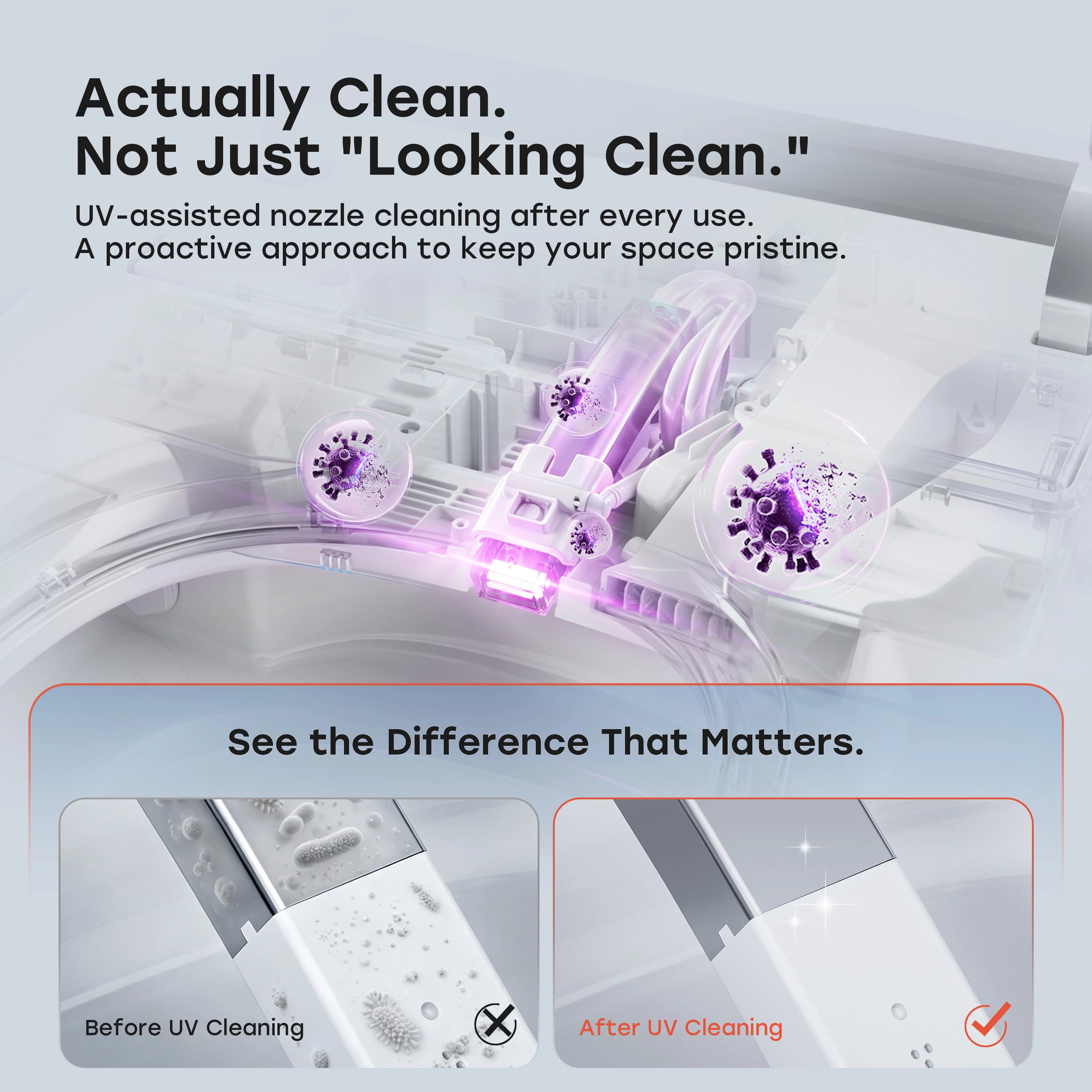 HOROW T38 Smart Toilet with Built-In Tank, Bidet & Mood Light