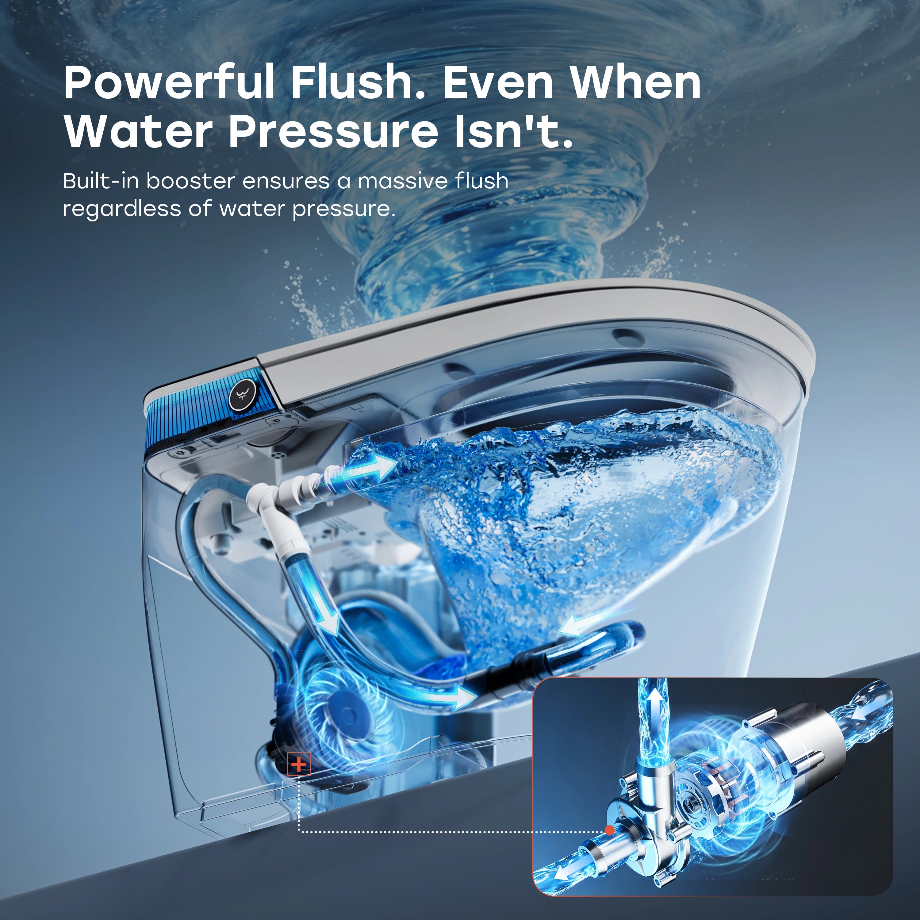 HOROW T38 Smart Toilet with Built-In Tank, Bidet & Mood Light