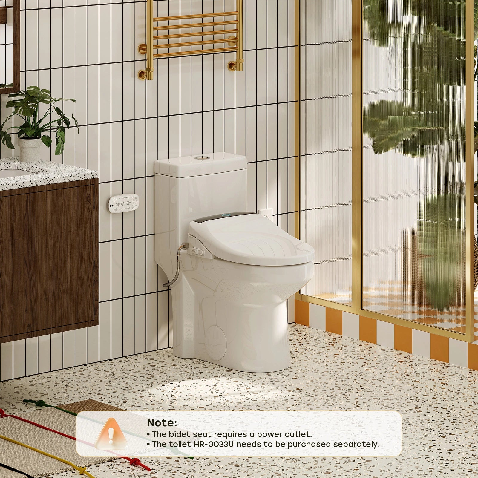 HOROW Bidet Toilet Seat With Heated Seat Dryer bidet Model B0503