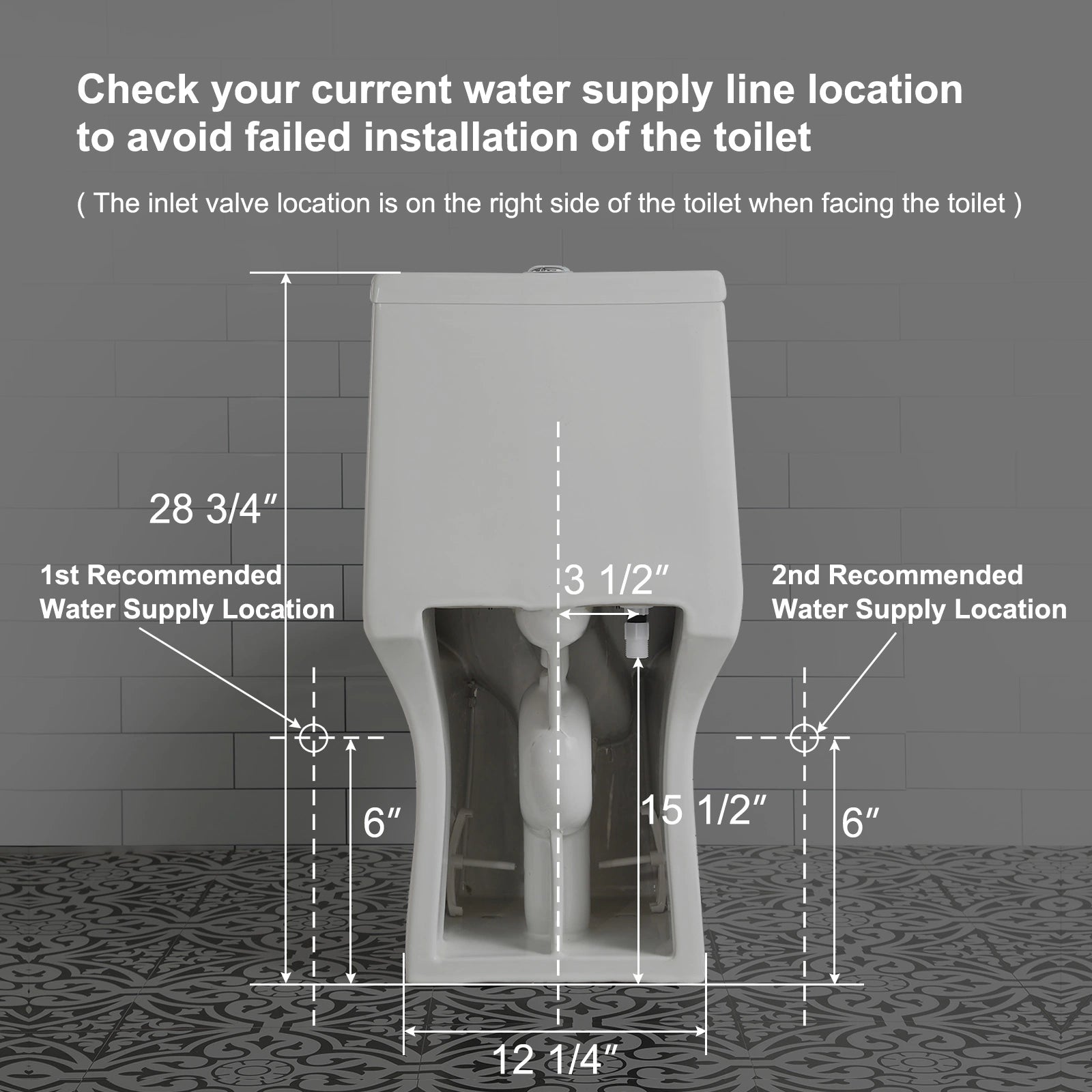 HOROW Best Floor Mounted Elongated Seat One Piece Toilet Model HWMT138