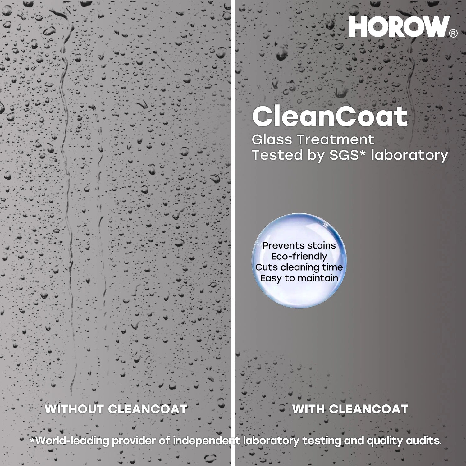 HOROW MI6076-BN 60" Frameless Glass Shower Door in Brushed Nickel
