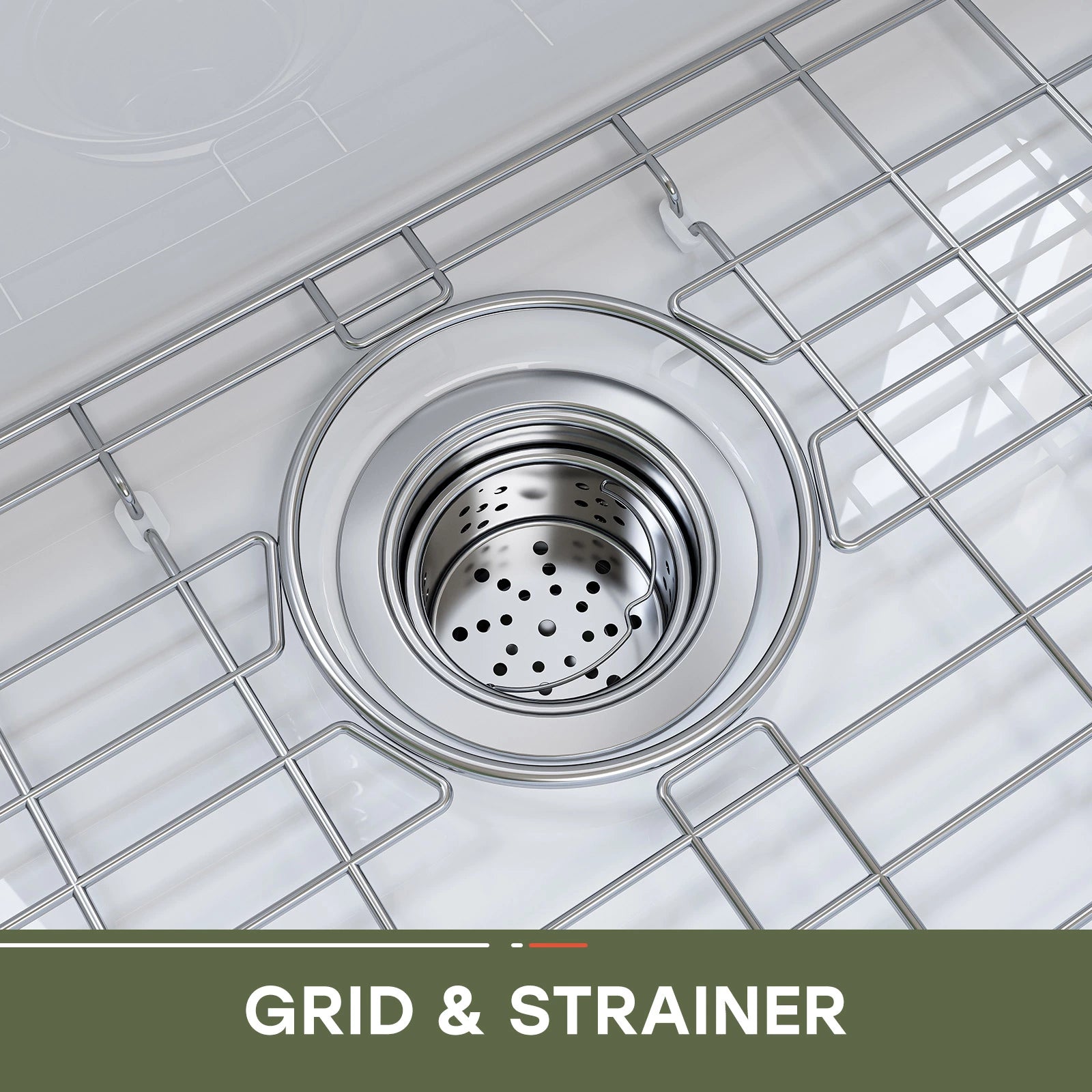 30 Inch Top Mount Kitchen Sink with Drainboard – Creamic Single Bowl