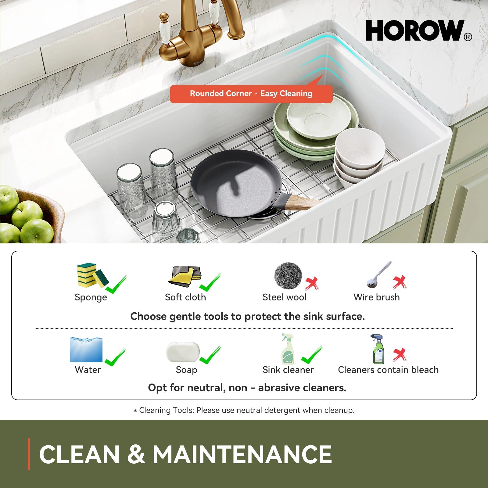 33 Inch Undermount Workstation Kitchen Sink with Grid