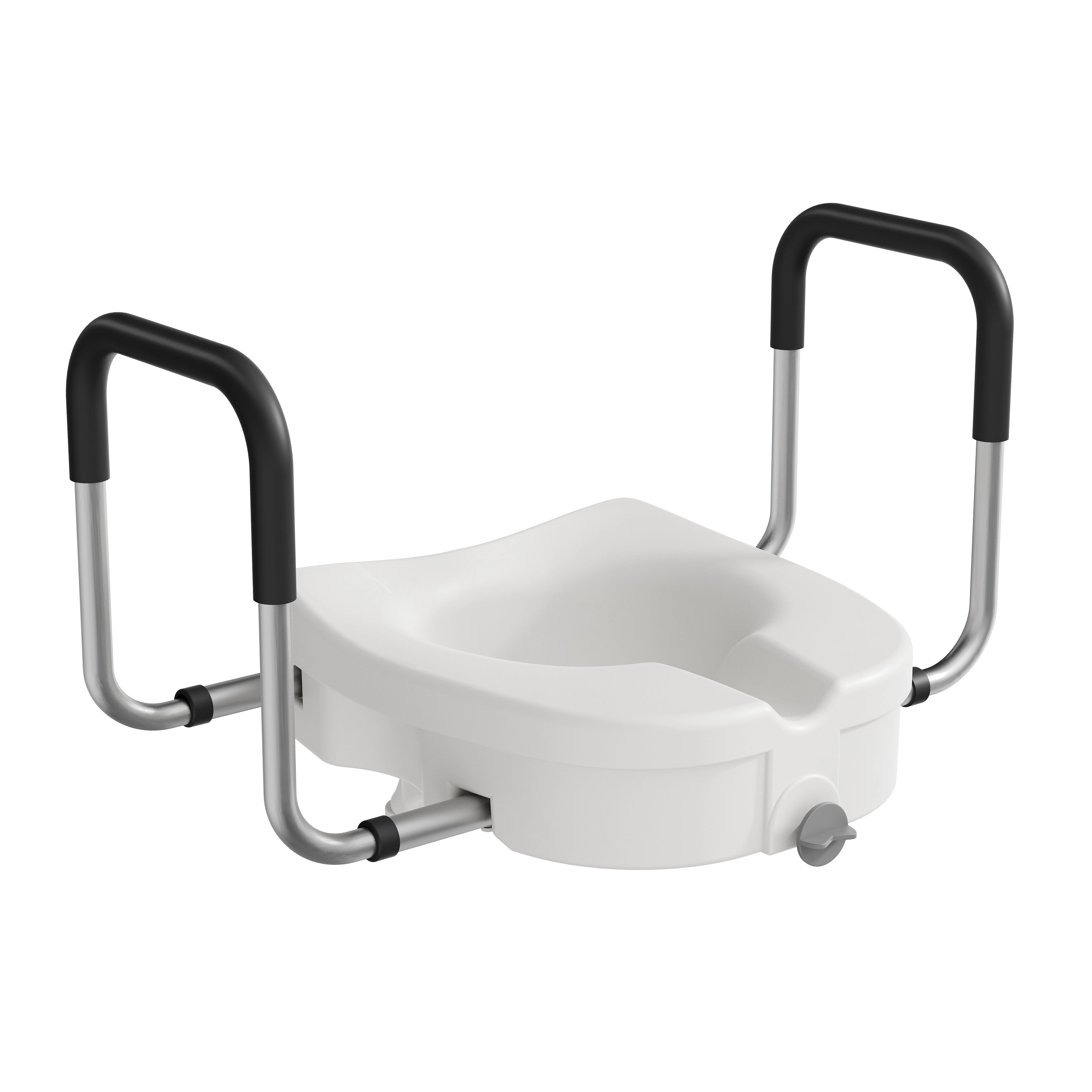 4.5-Inch Elongated Toilet Seat Riser with Arms – Elevated Toilet Seat for Safety & Comfort