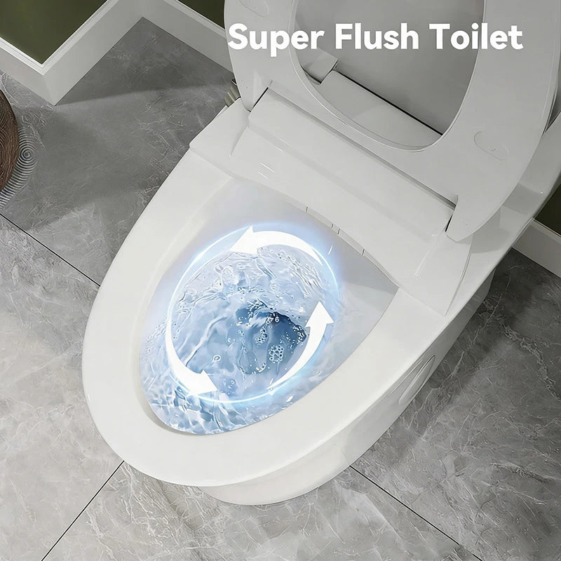Low Tank Toilet with ADA and 1.28 GPF Dual Flush Model T0338W-BD