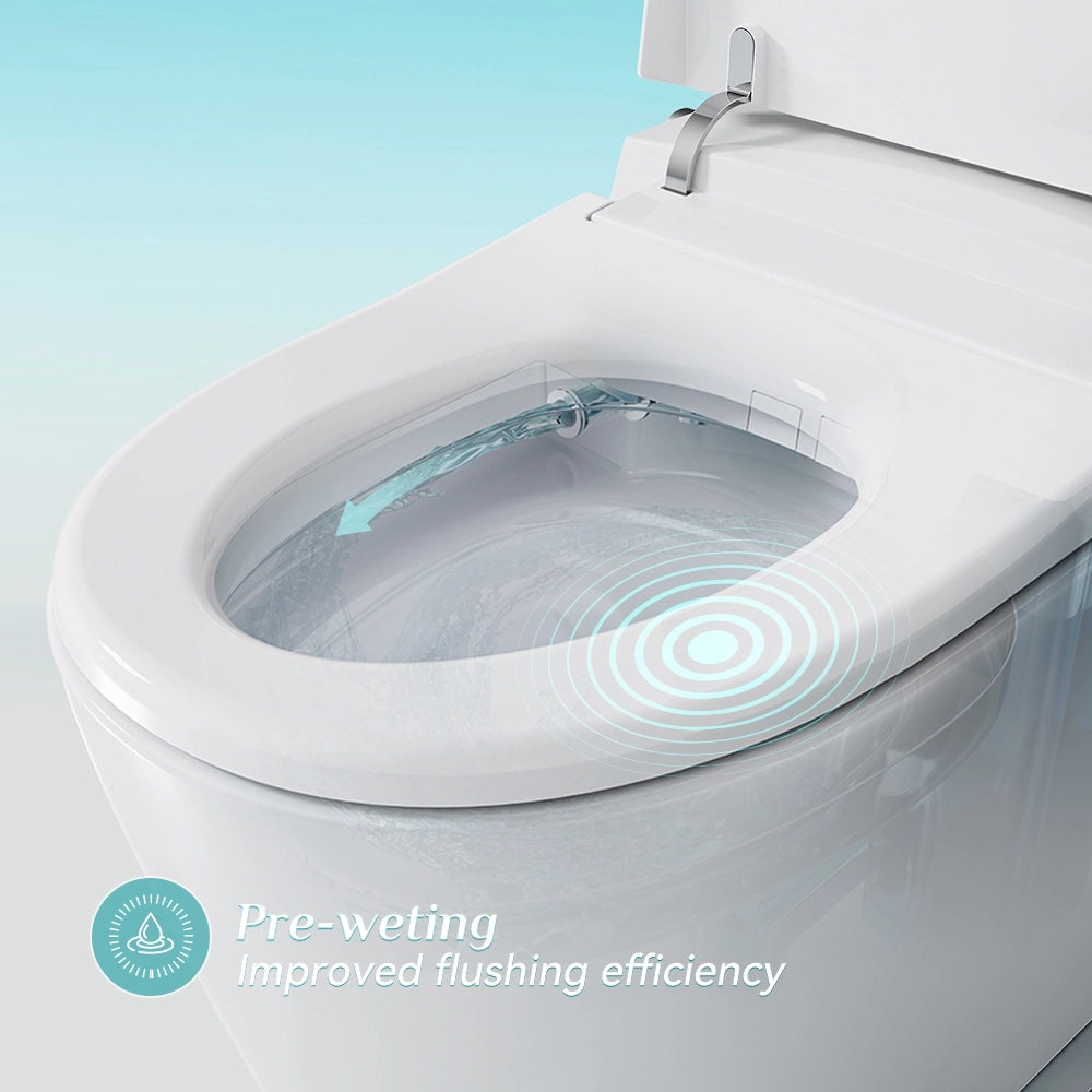 HOROW Best Bidet Toilet Combo Heated Toilet Seat Elongated Model T05