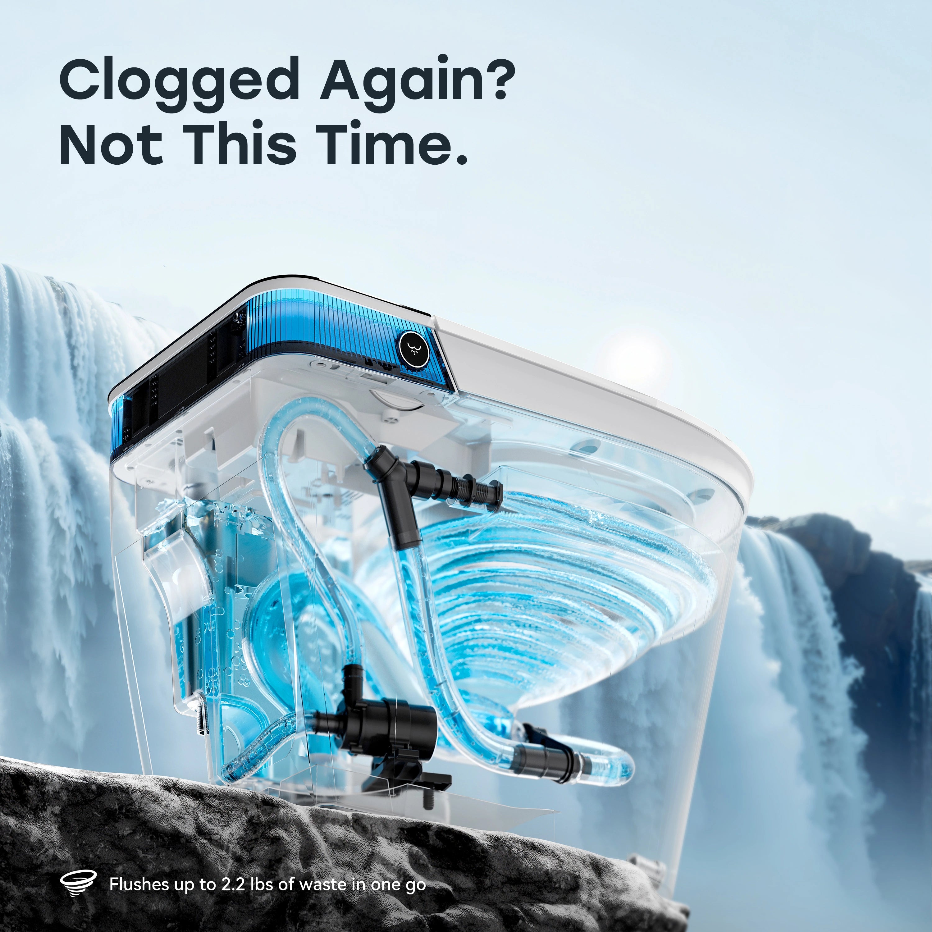 Smart Toilet with Flush Tank and ADA Compliance for 12 Inch Rough In Model T38P