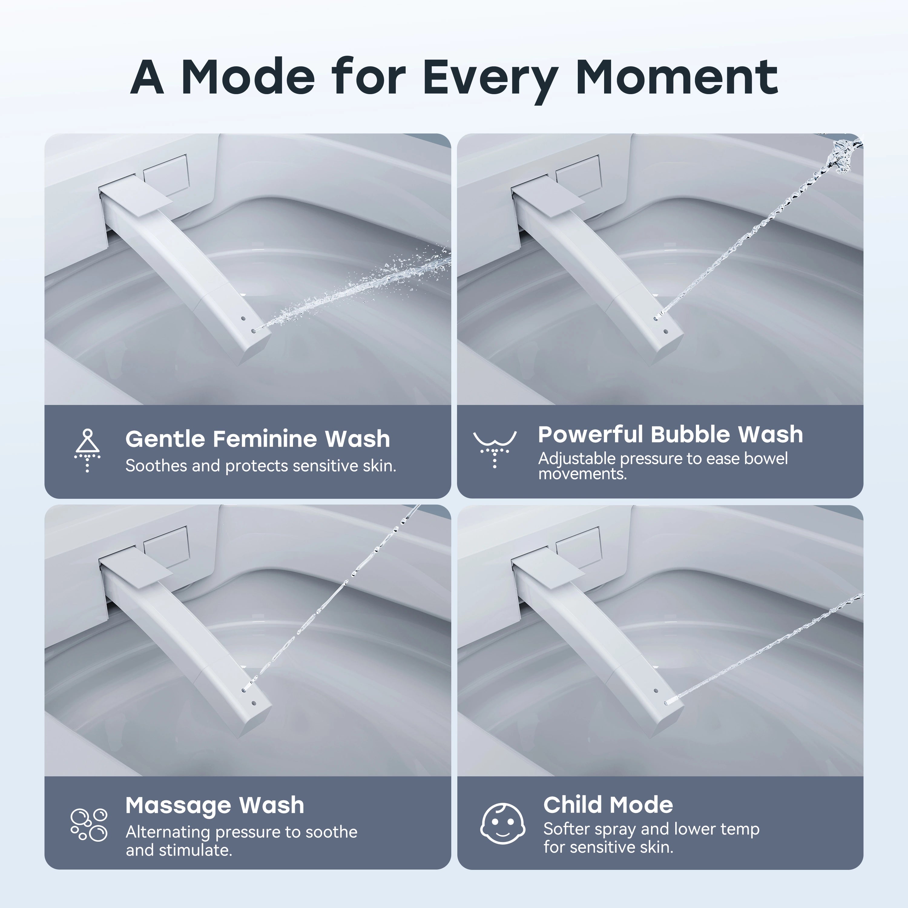 HOROW T39 Smart Toilet with Built-In Tank & Pump, ADA Dual Flush