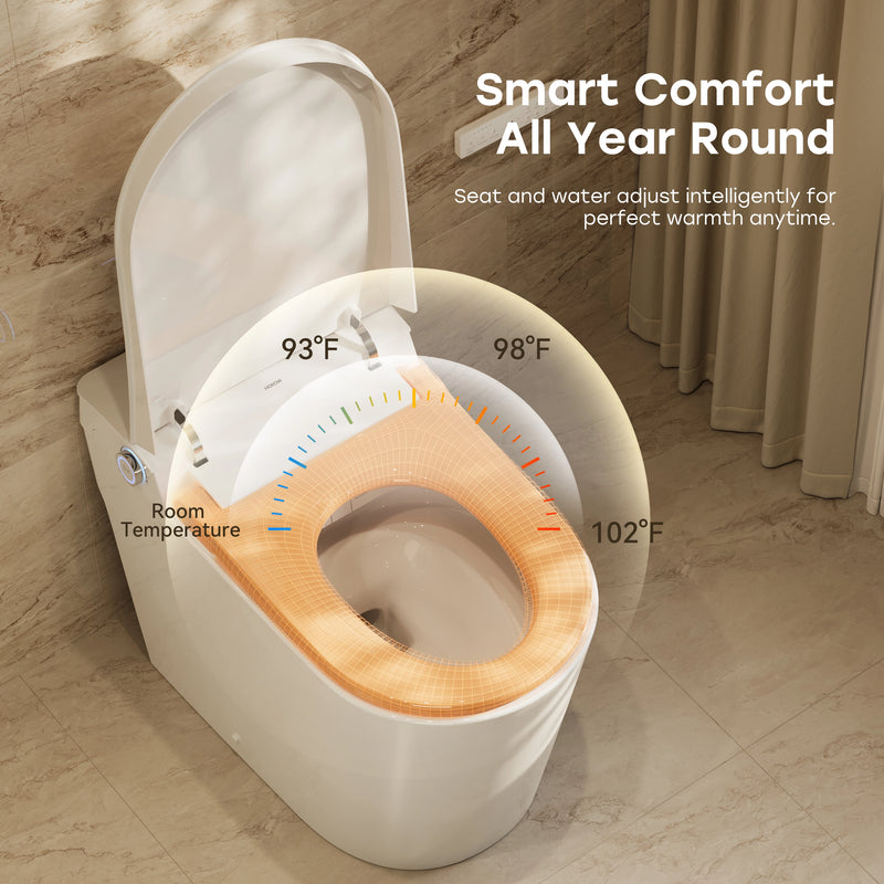 smart toilet heated seat comfort